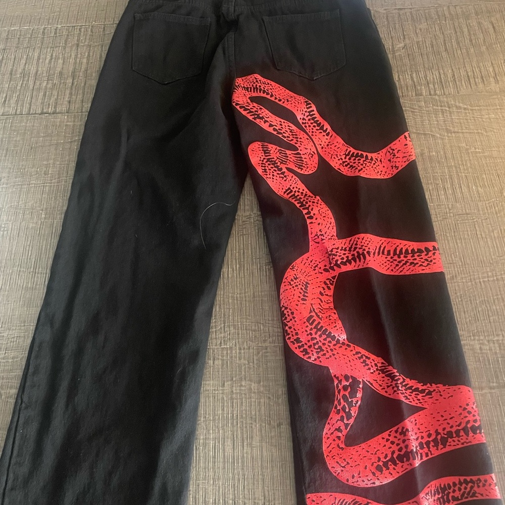 snake jeans
